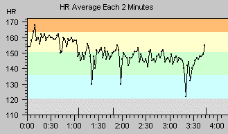 Heart Rate during the race