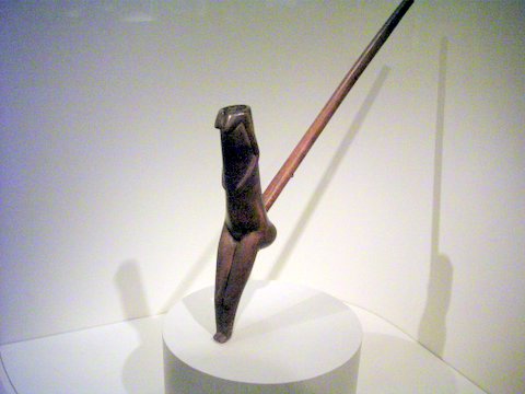smoking pipe carved in the shape of a woman